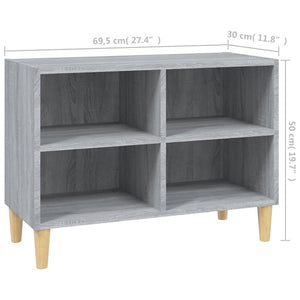 Grauer TV-Schrank Sonoma Eiche 69,5 cm