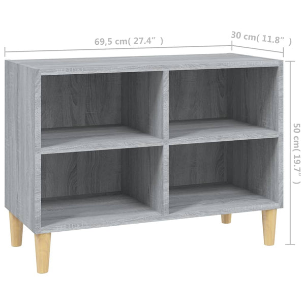 Grauer TV-Schrank Sonoma Eiche 69,5 cm