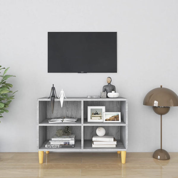 Grauer TV-Schrank Sonoma Eiche 69,5 cm