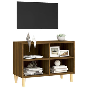 TV-Schrank Eichenoptik mit Holzbeinen