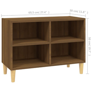 TV-Schrank Eichenoptik mit Holzbeinen