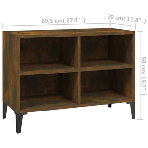 TV-Schrank Räuchereiche mit Metallbeinen