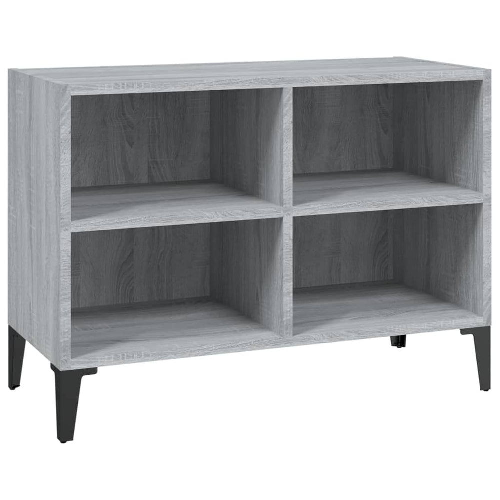 vidaXL TV Cabinet with Metal Legs Grey Sonoma 69.5x30x50 cm