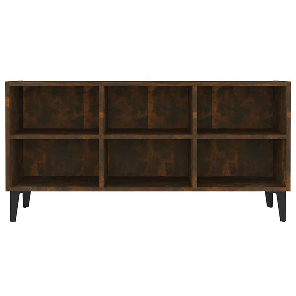 TV-Schrank Räuchereiche mit Metallbeinen