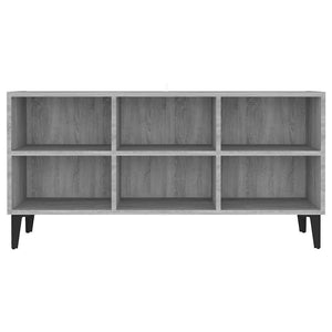 TV-Schrank Grau Sonoma mit Metallbeinen