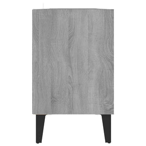 TV-Schrank Grau Sonoma mit Metallbeinen