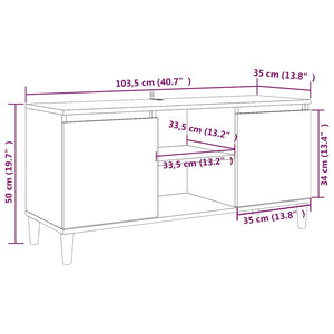 TV-Schrank Grau Sonoma 103,5 cm