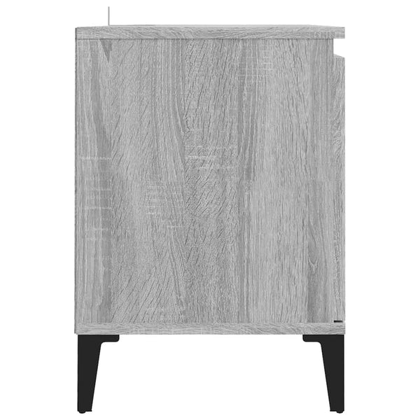 TV-Schrank Grau Sonoma mit Metallbeinen
