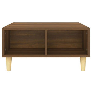 vidaXL Table basse brun aspect chêne 60x60x30 cm bois d'ingénierie
