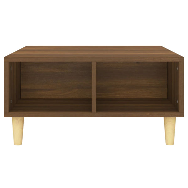 vidaXL Table basse brun aspect chêne 60x60x30 cm bois d'ingénierie