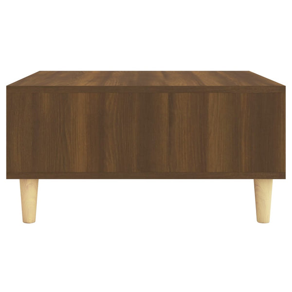 vidaXL Table basse brun aspect chêne 60x60x30 cm bois d'ingénierie