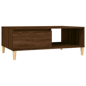 vidaXL Table basse marron aspect chêne 90x60x35 cm Bois d'ingénierie