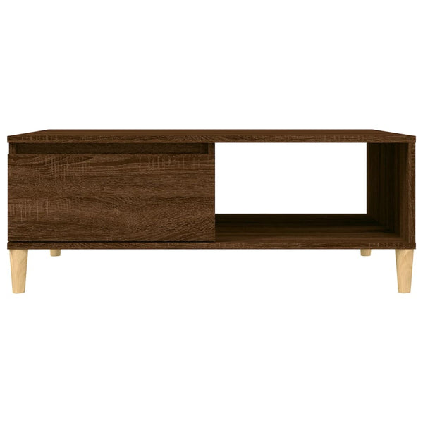 vidaXL Table basse marron aspect chêne 90x60x35 cm Bois d'ingénierie