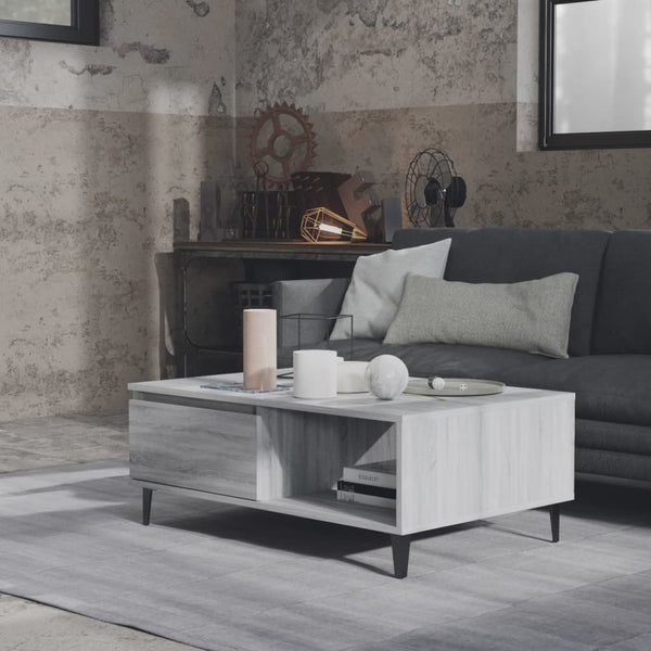 Couchtisch Grau Sonoma 90x60 cm