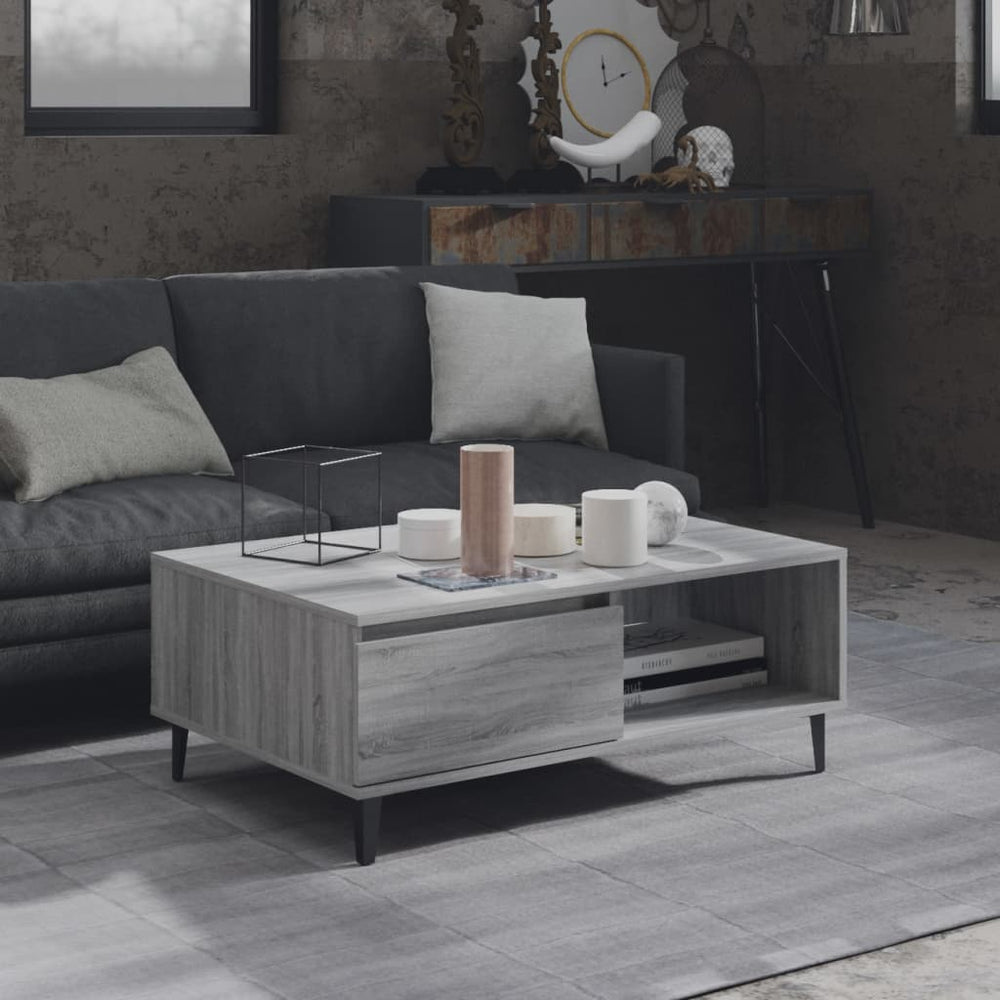 Couchtisch Grau Sonoma 90x60 cm
