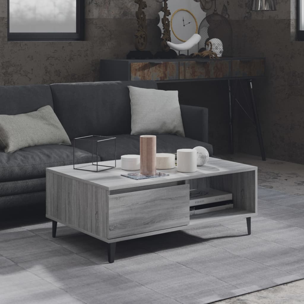 Couchtisch Grau Sonoma 90x60 cm