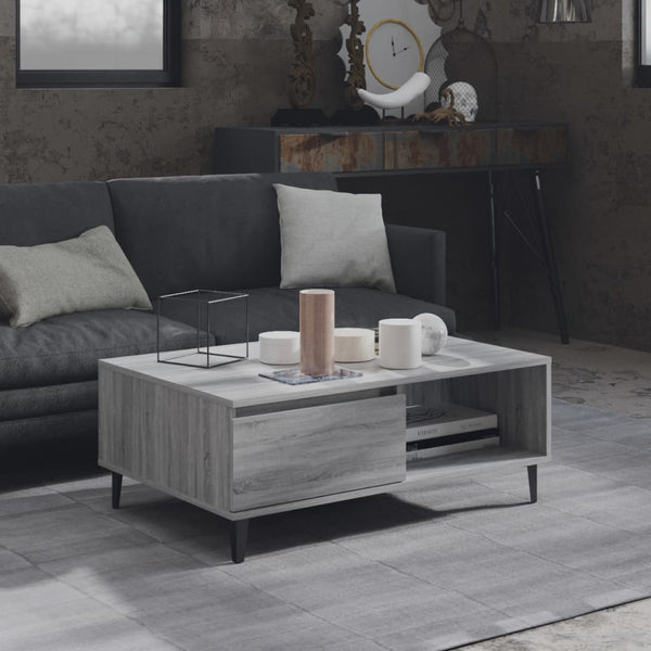 Couchtisch Grau Sonoma 90x60 cm