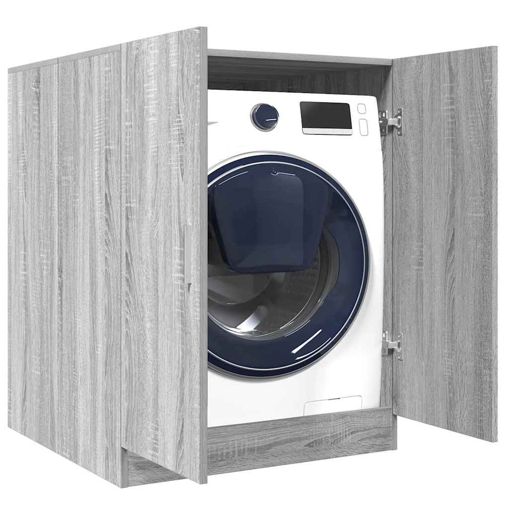 Waschmaschinenschrank Grau Sonoma 71x71,5x91,5 cm