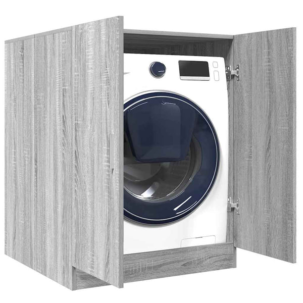 Waschmaschinenschrank Grau Sonoma 71x71,5x91,5 cm