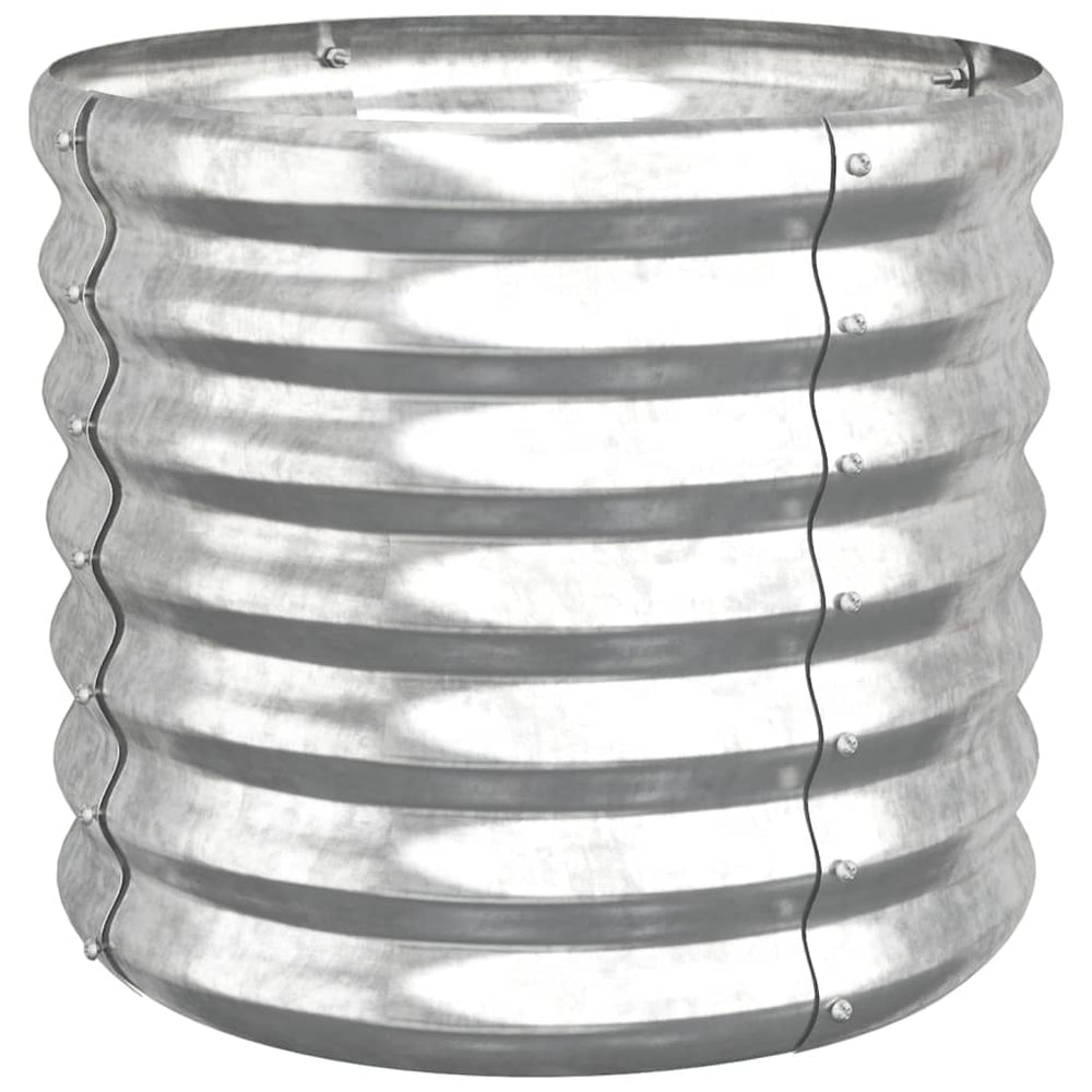 Verzinkter Pflanzkübel Stahl Silber 40x40x36cm