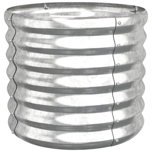 Verzinkter Pflanzkübel Stahl Silber 40x40x36cm