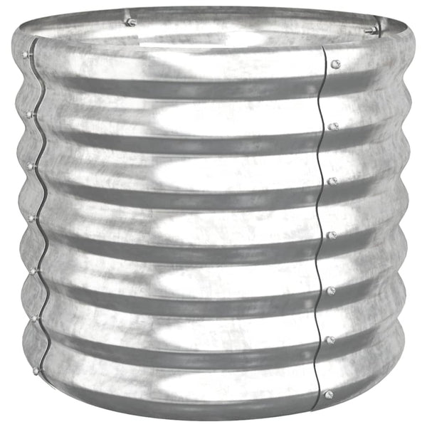 Verzinkter Pflanzkübel Stahl Silber 40x40x36cm