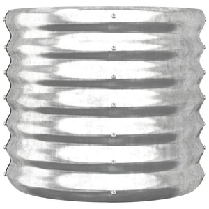 Verzinkter Pflanzkübel Stahl Silber 40x40x36cm