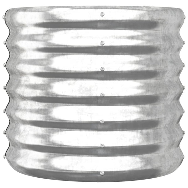 Verzinkter Pflanzkübel Stahl Silber 40x40x36cm