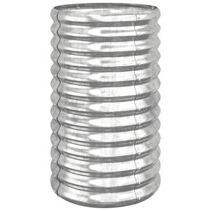 Verzinkter Stahl Pflanzkübel Silber 40x68cm