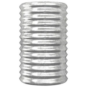 Verzinkter Stahl Pflanzkübel Silber 40x68cm