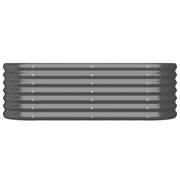 Verzinktes Stahl Hochbeet Anthrazit 114cm