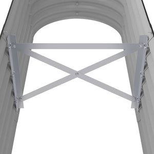 Verzinktes Stahl Hochbeet Anthrazit 114cm