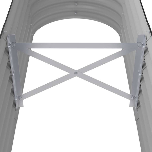 Verzinktes Stahl Hochbeet Anthrazit 114cm