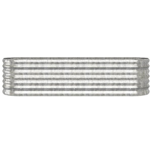 Verzinktes Stahl Hochbeet, 152cm, Silber
