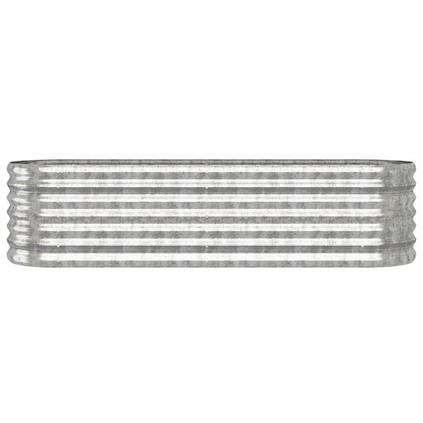 Verzinktes Stahl Hochbeet, 152cm, Silber