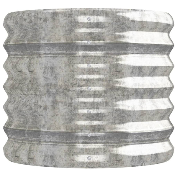 Verzinktes Stahl Hochbeet, 152cm, Silber