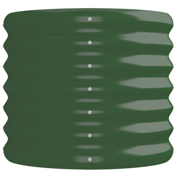 Verzinktes Stahl Hochbeet, 224 cm, Grün