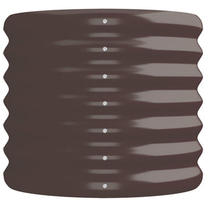 Verzinktes Stahl Hochbeet, 224 cm, Braun