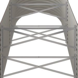 Verzinktes Stahl Hochbeet, 224 cm, Braun