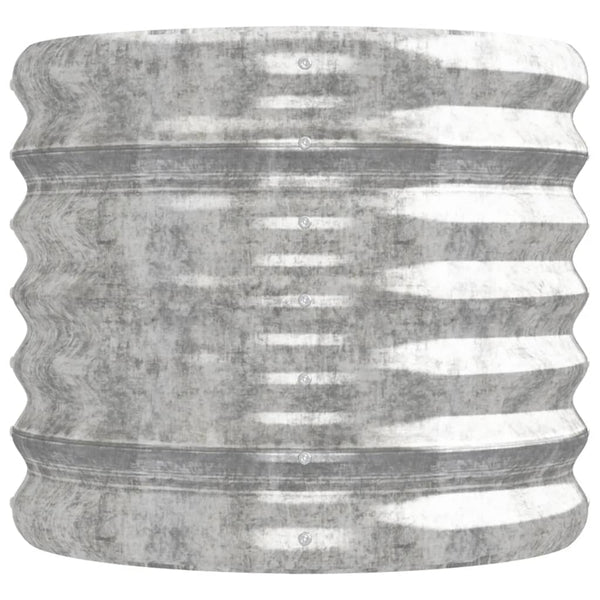 Verzinktes Stahl Hochbeet, 224 cm, Silber