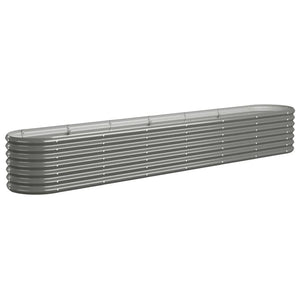 Verzinktes Stahl Hochbeet, 260 cm, Grau