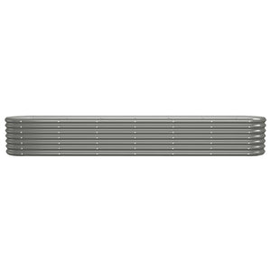 Verzinktes Stahl Hochbeet, 260 cm, Grau