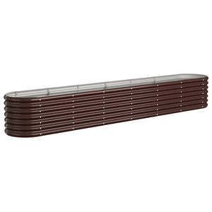 Verzinktes Stahl Hochbeet, 260 cm, Braun