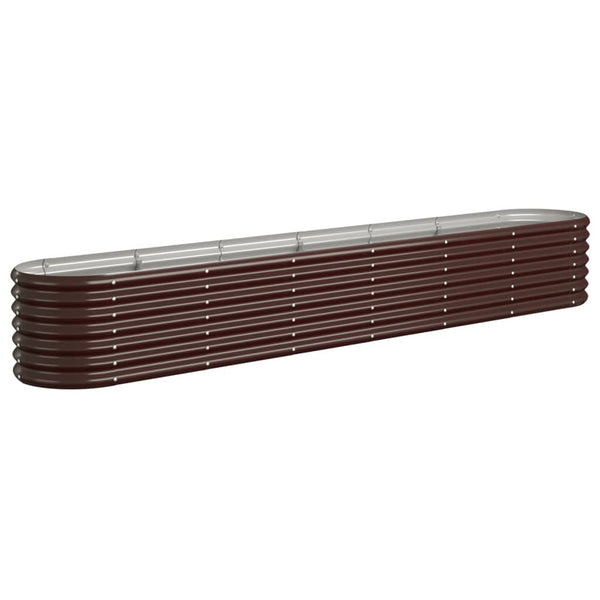 Verzinktes Stahl Hochbeet, 260 cm, Braun