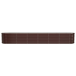 Verzinktes Stahl Hochbeet, 260 cm, Braun