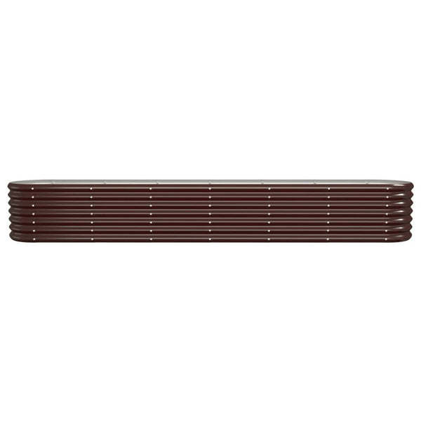 Verzinktes Stahl Hochbeet, 260 cm, Braun