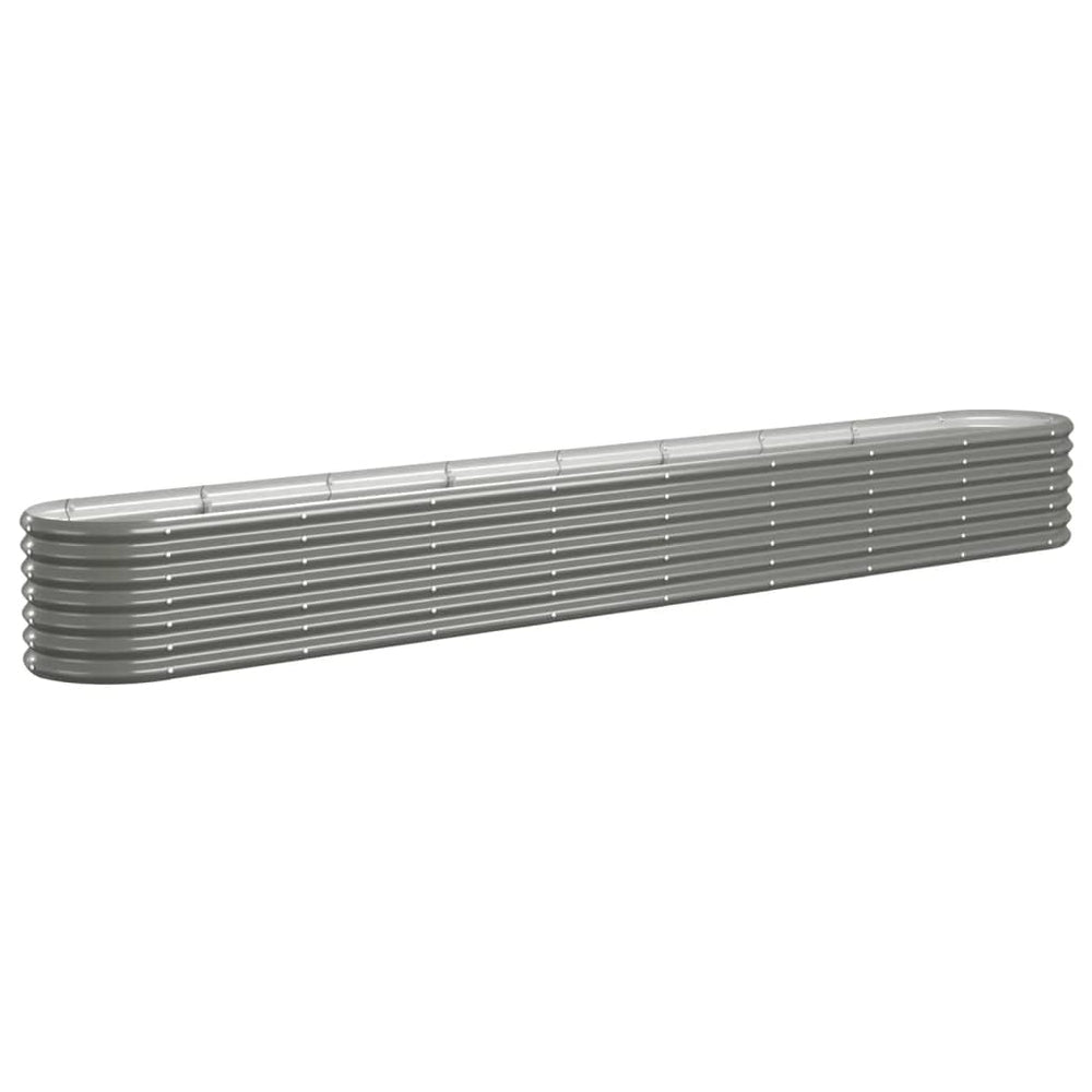 Verzinktes Stahl Hochbeet, 332cm, Grau