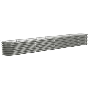 Verzinktes Stahl Hochbeet, 332cm, Grau
