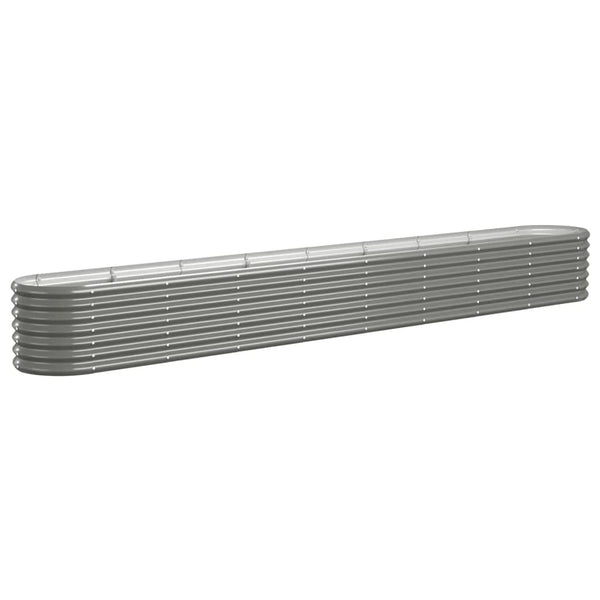 Verzinktes Stahl Hochbeet, 332cm, Grau