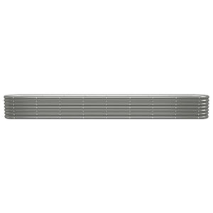 Verzinktes Stahl Hochbeet, 332cm, Grau